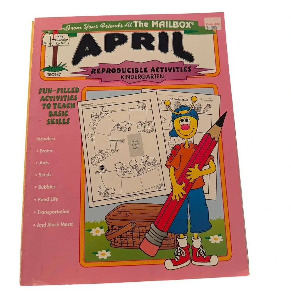 Vintage The Mailbox Kindergarten Reproducible Activities Lot of 8 Missing Feb